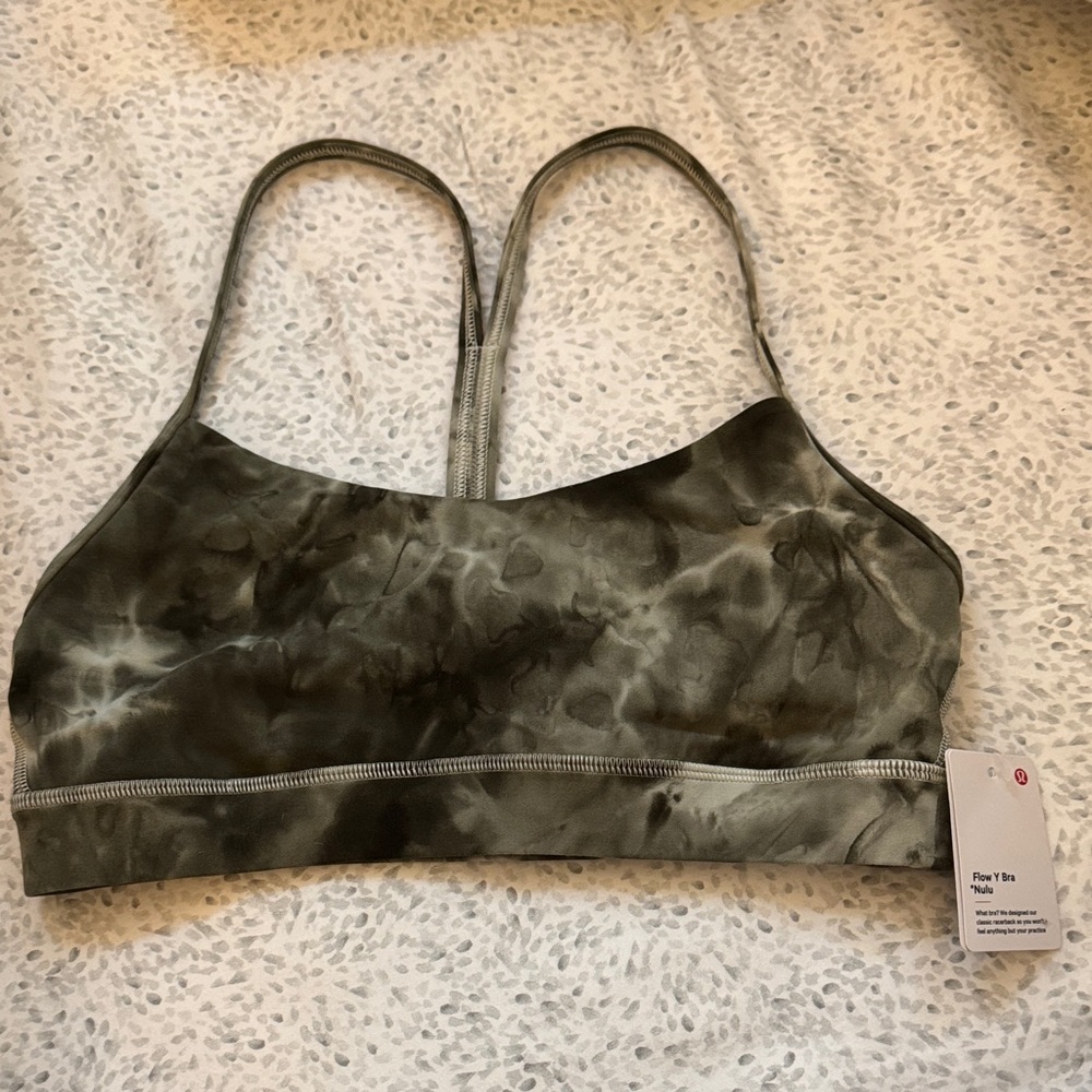 Lululemon Athletica Green Tie-Dye Sports Bra NWT